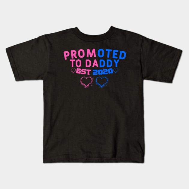 Promoted to Daddy est 2020 Kids T-Shirt by Yyoussef101